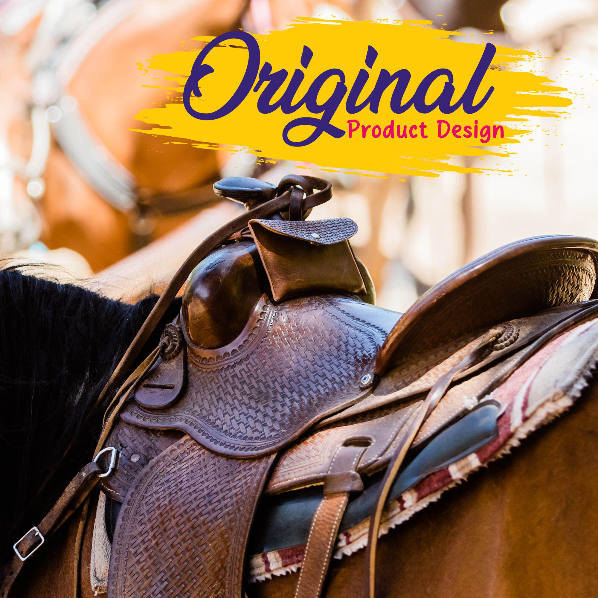 Sacoche De Selle Western Alfalah International, Cuir Véritable Noir, Classique, Neuve
