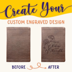 Personalisierte ESV Bibel: Erstellen Sie Ihr eigenes benutzerdefiniertes graviertes Design mit einem Designer, Großdruck, Journaling Holy Bibel, englische Standardversion