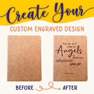 Personalized KJV Bible: Create Your Own Custom Engraved Design with a Designer, Large Print, Red Letter, Wide-Margin, King James Holy Bible