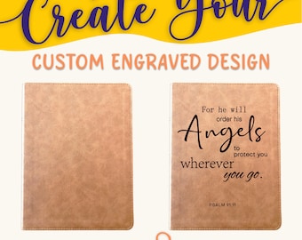 Personalized KJV Bible: Create Your Own Custom Engraved Design with a Designer, Large Print, Red Letter, Wide-Margin, King James Holy Bible