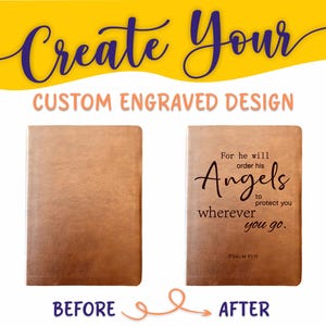 Biblia NASB personalizada: Cree su propio diseño grabado personalizado con un diseñador, letra gigante, letra roja, Nueva Biblia Estándar Americana