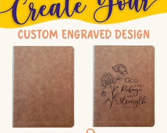 Personalized KJV Bible: Create Your Own Custom Engraved Design with a Designer, Large Print, Red Letter, Wide-Margin, King James Holy Bible