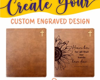 Personalized NIV Bible: Create Your Own Custom Engraved Design with a Designer, Red Letter, Journaling, New International Version Holy Bible