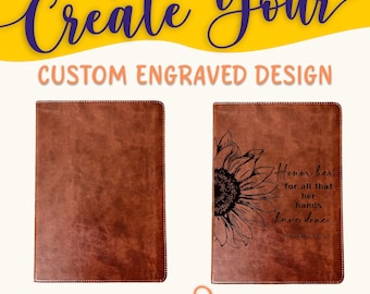 Personalized ESV Bible: Create Your Own Custom Engraved Design with a Designer, Wide-Margin, Reference, Red Letter, English Standard Version