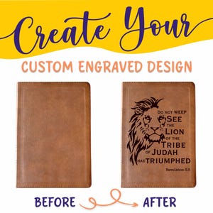 Personalized NASB 1995 Bible: Create Your Own Custom Engraved Design with a Designer, Large Print, Reference, New American Standard Bible