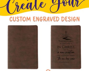 Personalized NLT Life Recovery Bible: Create Your Own Custom Engraved Design with a Designer, Christian Recovery Gift for Men & Women