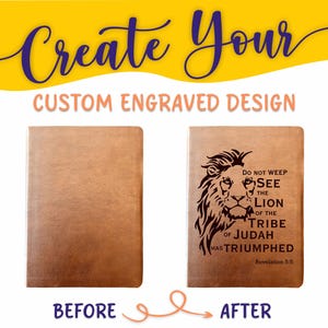 Biblia NASB personalizada: Cree su propio diseño grabado personalizado con un diseñador, letra gigante, letra roja, Nueva Biblia Estándar Americana
