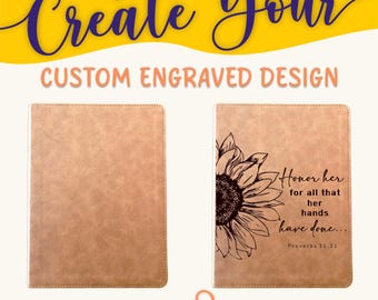 Personalized KJV Bible: Create Your Own Custom Engraved Design with a Designer, Large Print, Red Letter, Wide-Margin, King James Holy Bible