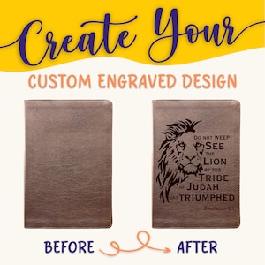 Personalisierte ESV Bibel: Erstellen Sie Ihr eigenes benutzerdefiniertes graviertes Design mit einem Designer, Großdruck, Journaling Holy Bibel, englische Standardversion