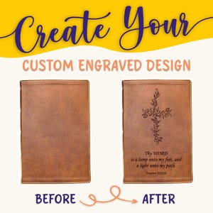Biblia NKJV personalizada: crea tu propio diseño grabado personalizado con una Biblia Santa de diseñador, con margen ancho y letras rojas, versión New King James.