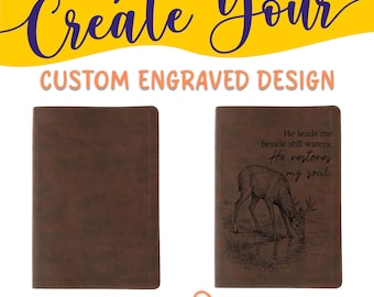 Personalized NLT Life Recovery Bible: Create Your Own Custom Engraved Design with a Designer, Christian Recovery Gift for Men & Women