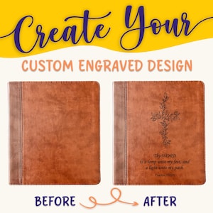 Personalisierte ESV Bibel: Erstellen Sie Ihr eigenes benutzerdefiniertes graviertes Design mit einem Designer, zweispaltig, Journaling Studie, englische Standardbibel