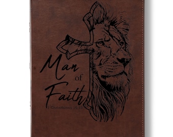 Personalized Bible for Men, ESV Wide Margin, Custom Bible for Men Name Engraved, English Standard Version, Bible for men, Bible gift for men