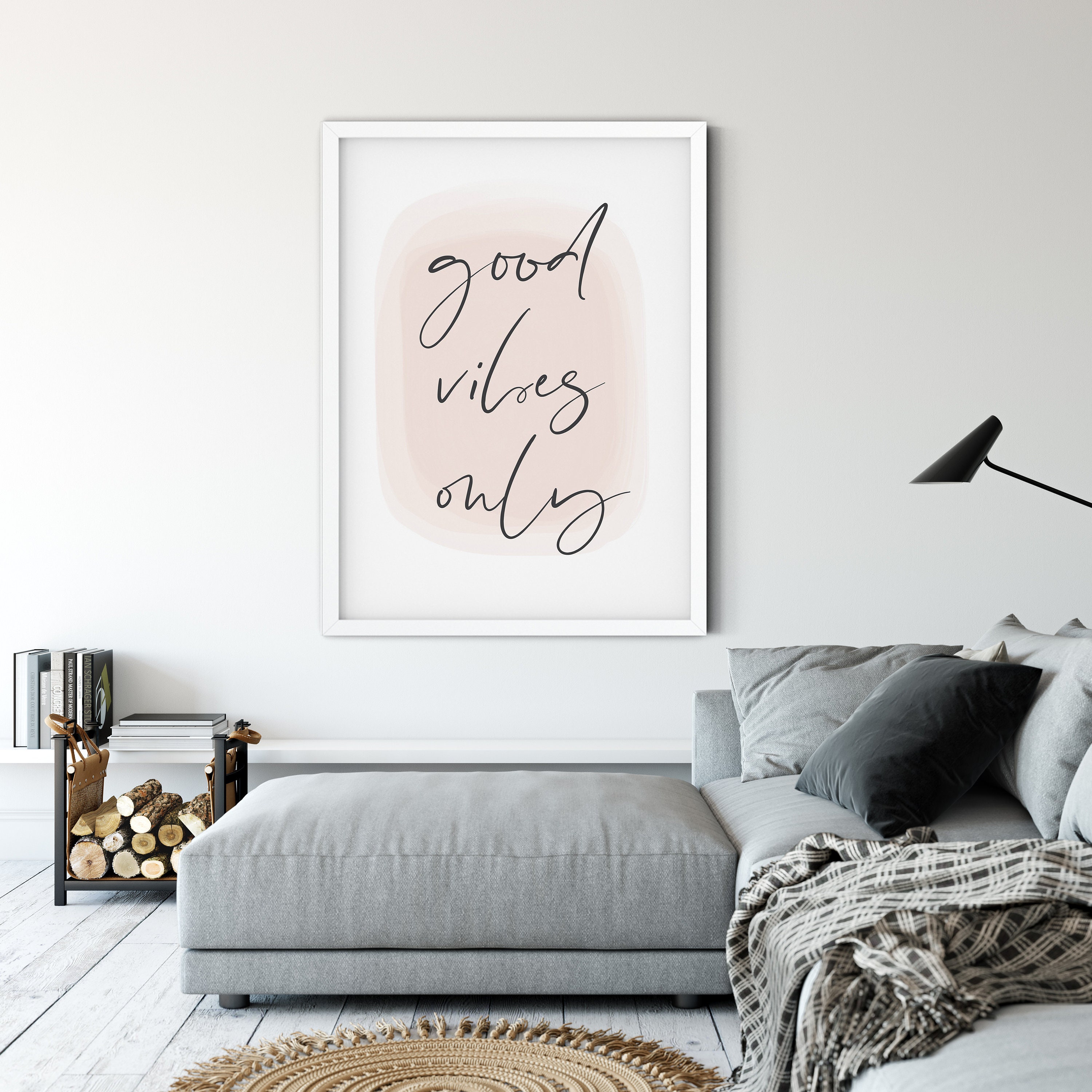 Good Vibes Only Quote Printable Wall Art Digital Print | Etsy