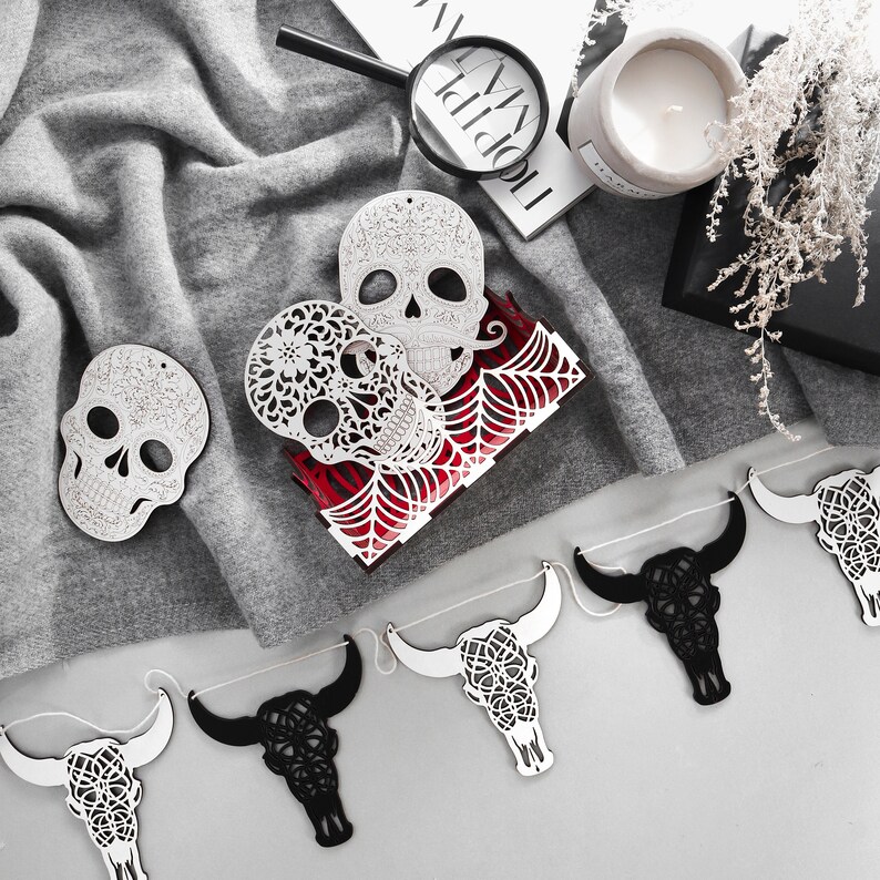 Download Halloween svg cow skull sugar skull svg animal skull | Etsy
