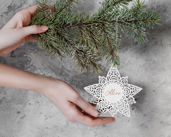 Snowflake Ornament Baby/'s First Christmas Ornament Personalized Baby Gift Personalized Christmas Ornament Christmas Tree Ornament