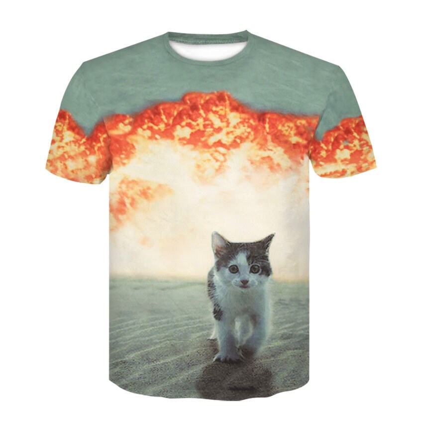 Cat explosion shirt tshirt top tshirt summer shirt cloth gift | Etsy