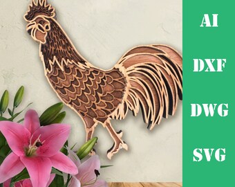 Download Rooster Mandala Svg Etsy