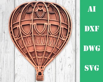 Download 3d Hot Air Balloon Etsy
