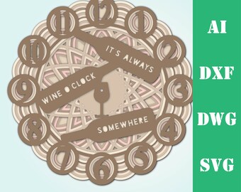 Download Mandala Wine Svg Etsy