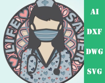 Download Nurse Mandala Etsy