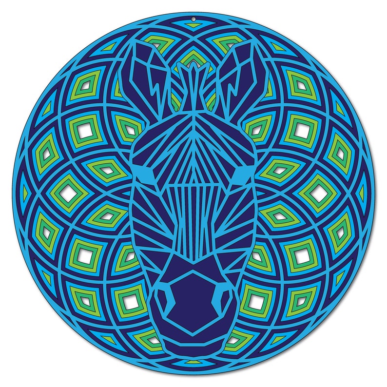 Download Zebra multi layer mandala model laser cut file commercial ...