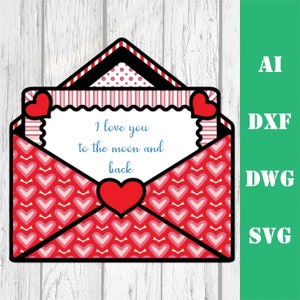 Carta de San Valentín 3D mandala multicapa archivo de corte láser, uso comercial, arte de pared decoración del hogar CNC descargar dxf svg ai dwg cricut 3d Glowforge