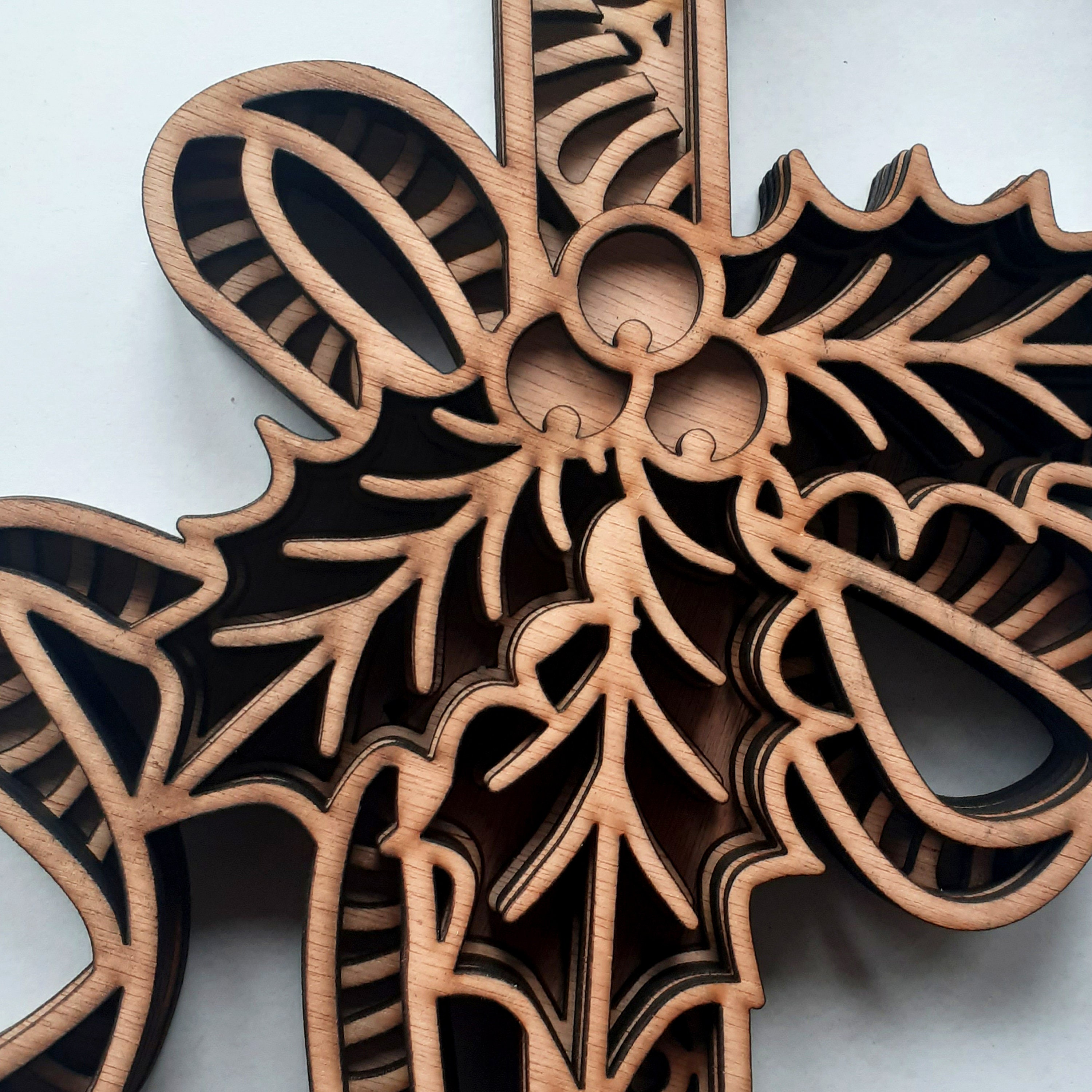 Candy Cane Christmas Layered 3d Multi Layer Mandala Laser Cut File ...