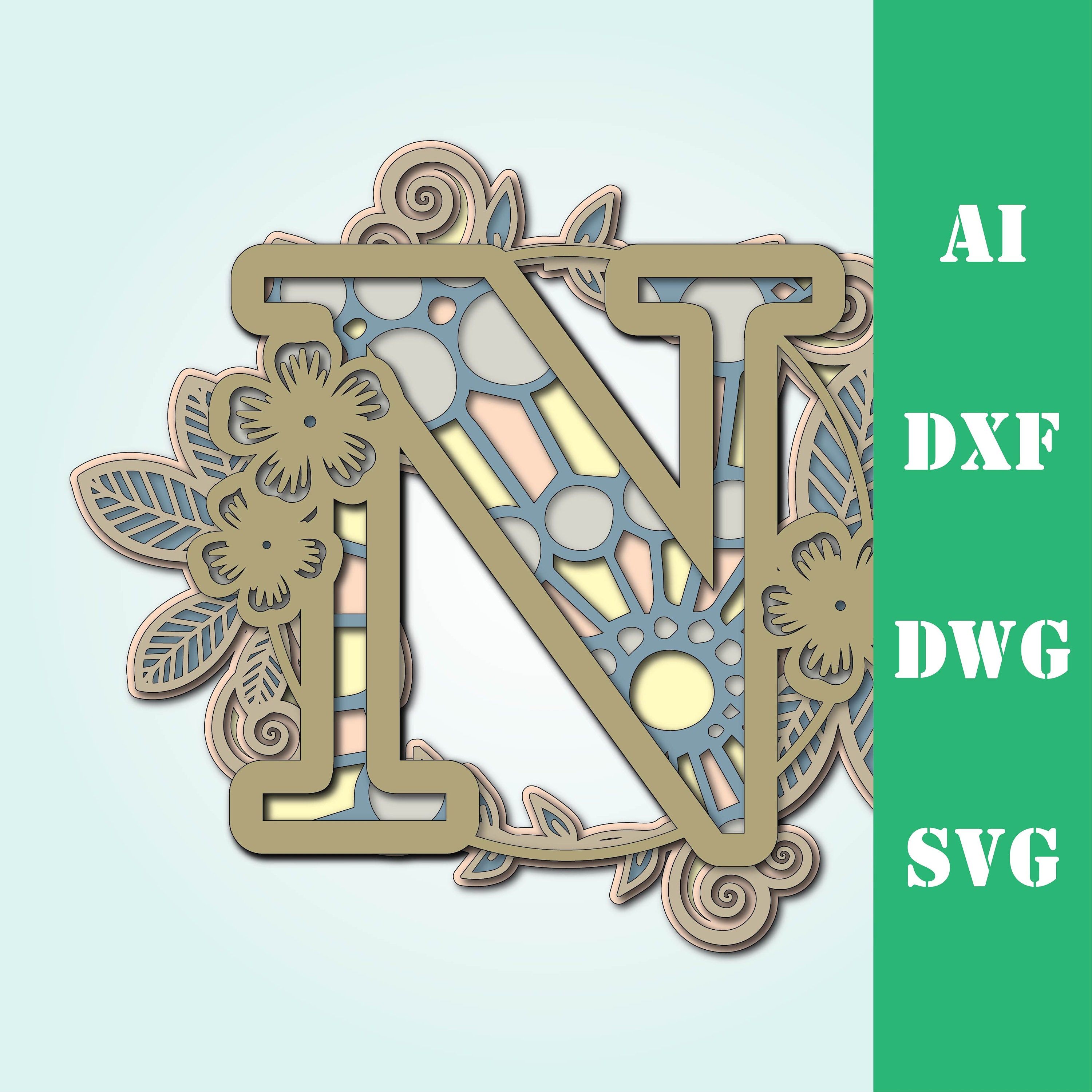 Free Free 117 How To Make Layered Mandala Letters SVG PNG EPS DXF File