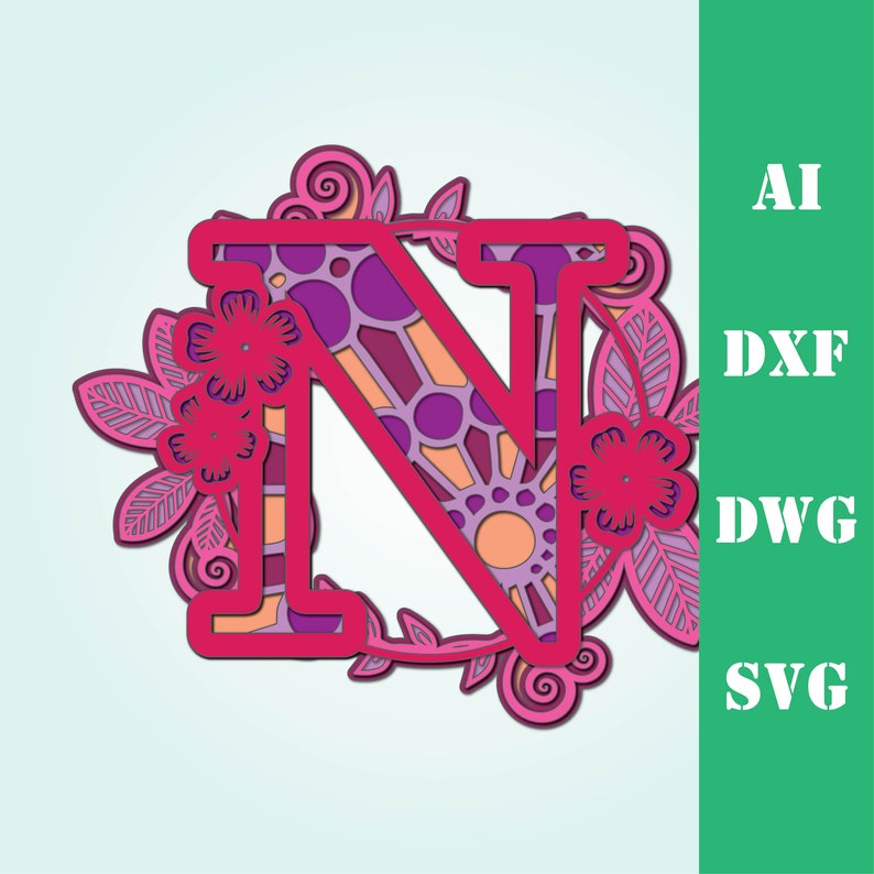 Free Free How To Make Layered Mandala Letters 541 SVG PNG EPS DXF File