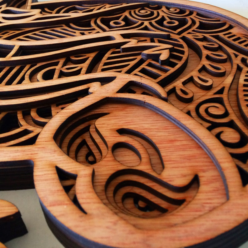 Download Sloth multi layer mandala model laser cut file commercial ...