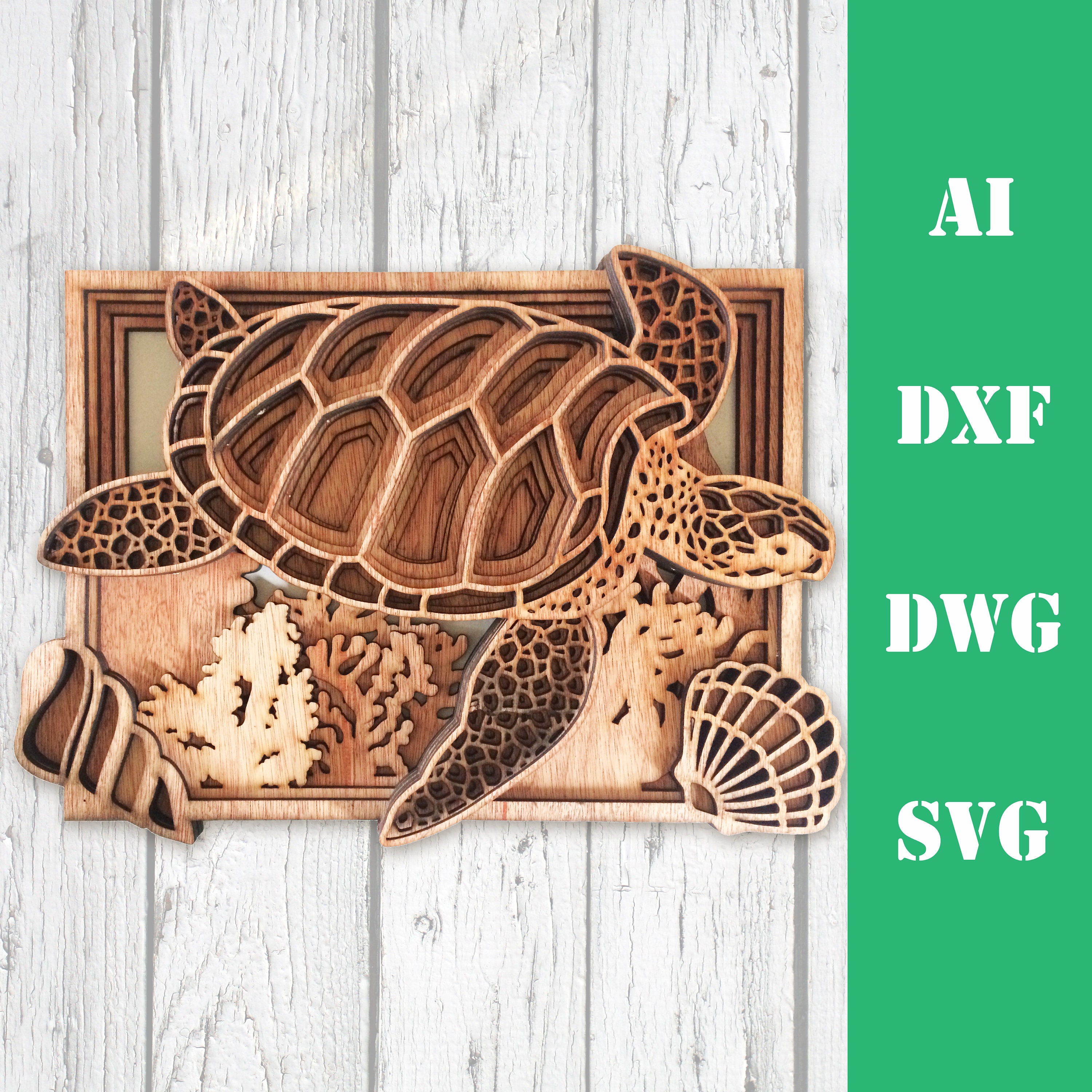 decal template for cnc cutting svg dxf files wall art Vector model