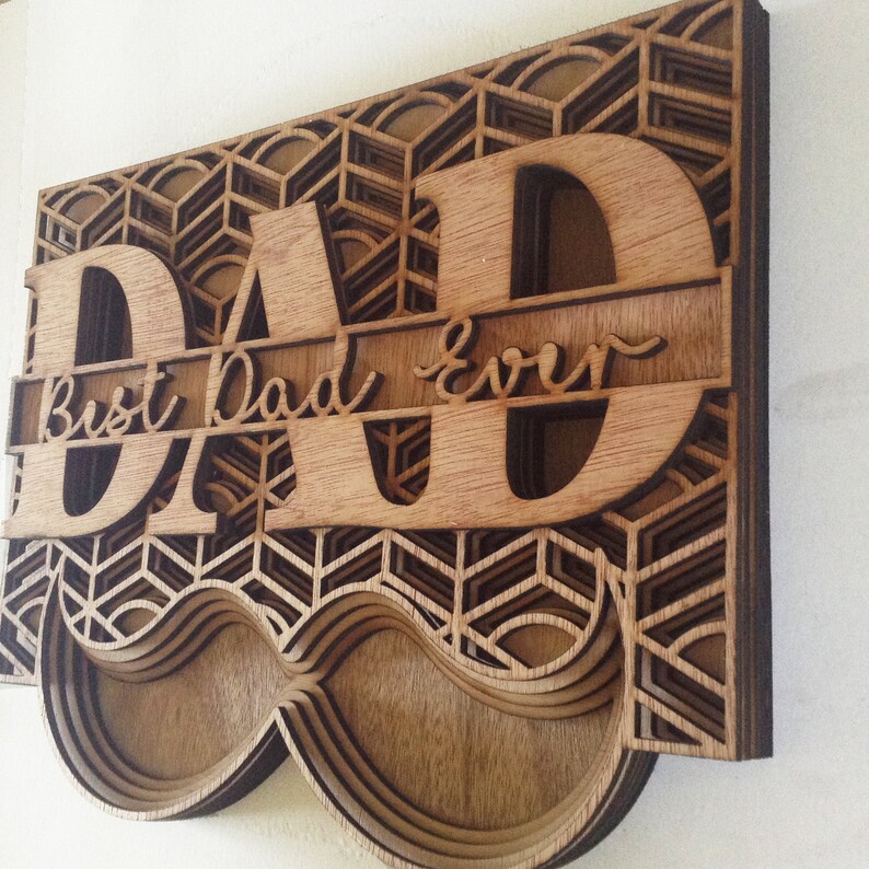 Download Best dad ever fathers day Multi layer mandala laser cut ...