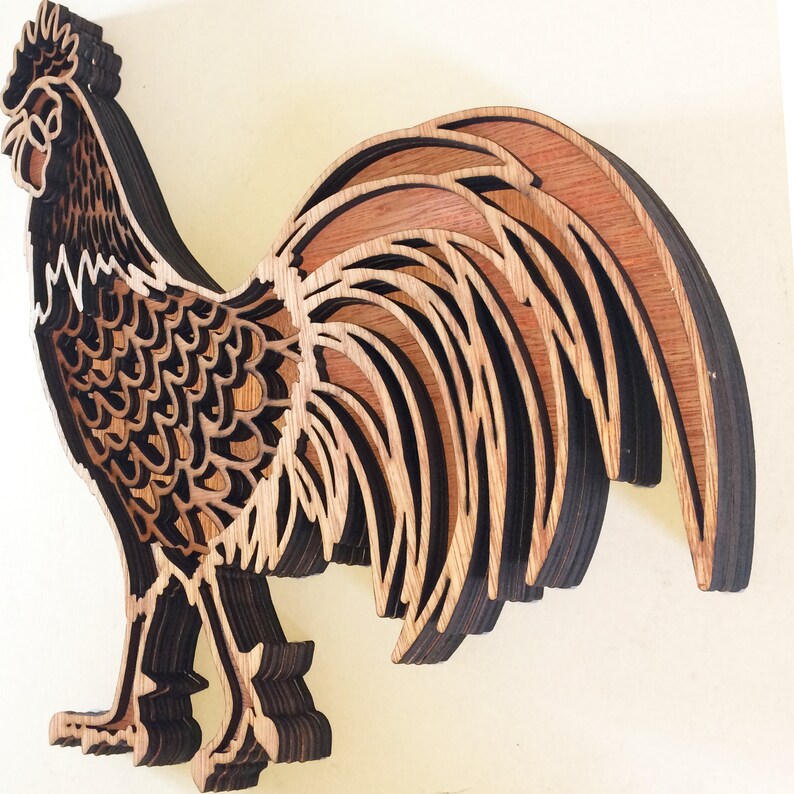 Download 3d multi layer mandala Rooster chicken farmhouse farm ...