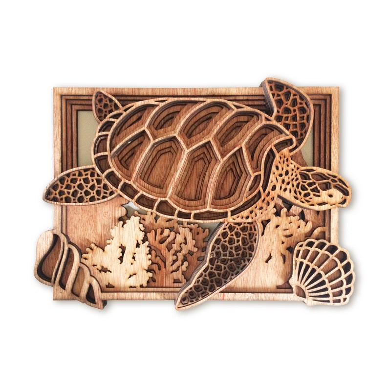 Free Free 148 3D Layered Mandala Turtle SVG PNG EPS DXF File