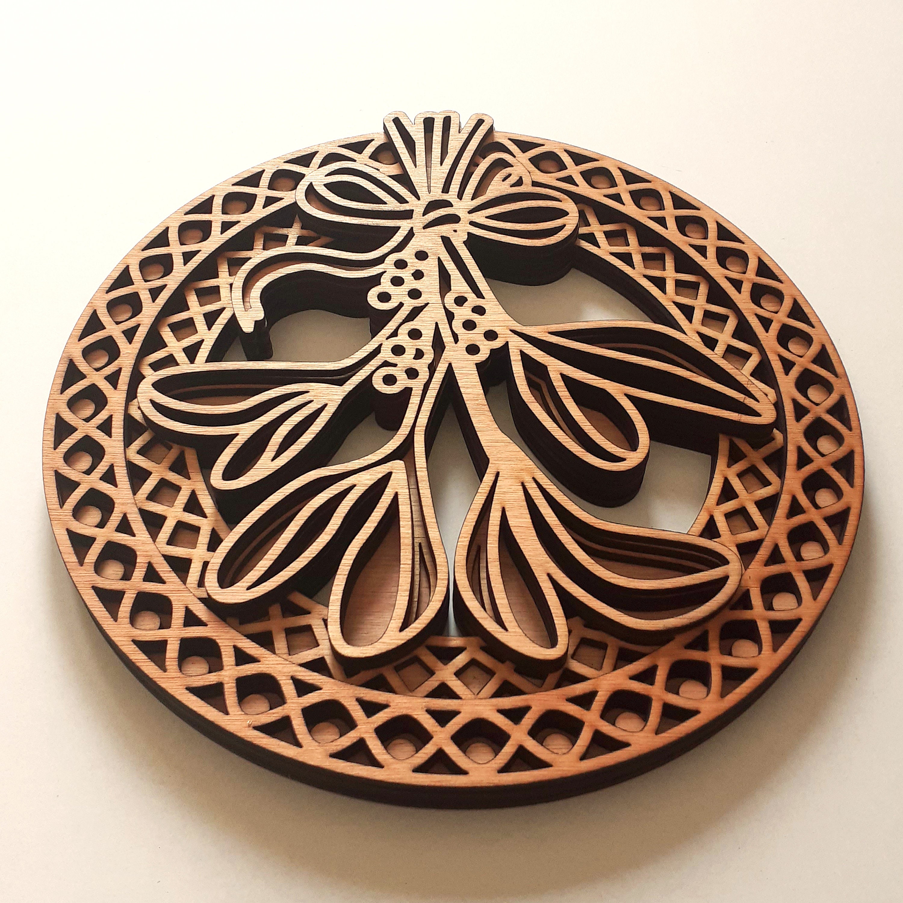 Layered Christmas Mistletoe 3d Multi Layer Mandala Laser Cut File ...