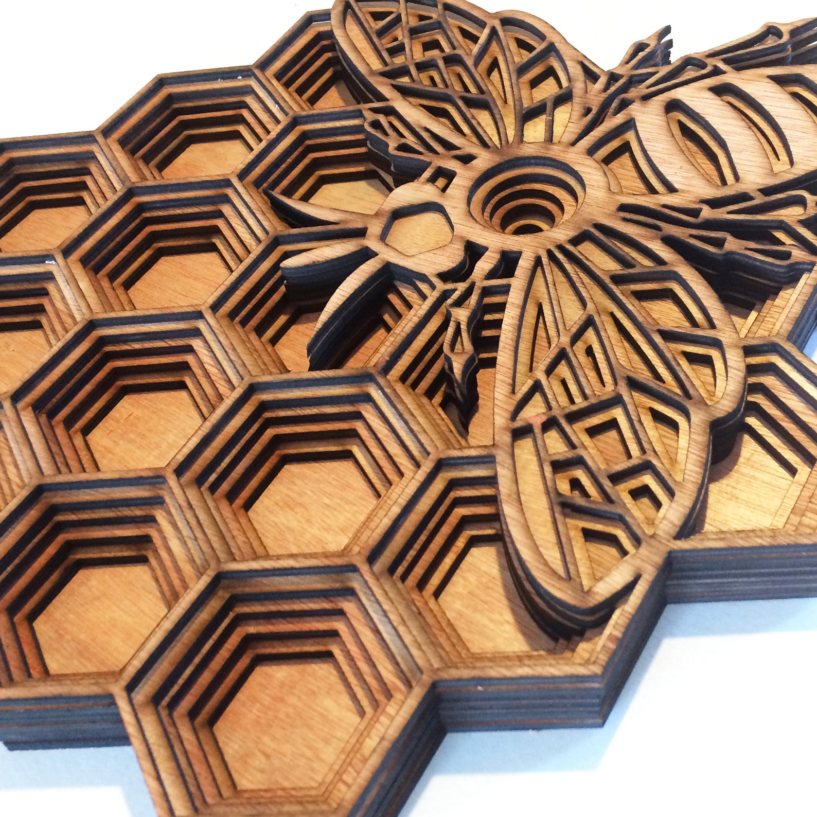Bee Multi Layer Mandala Model Laser Cut File Etsy India