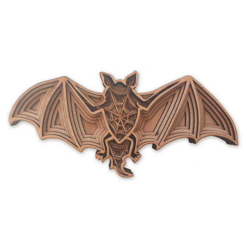 Download 3d Bat Halloween multi layer mandala model laser cut file ...