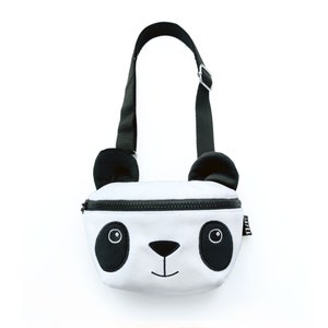 Bolsa panda, bolsa infantil, fannypack, bolsa para crianças, bolsa de quadril para crianças, mochila infantil, mochila infantil,