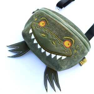 Bolsa de dinossauro, bolsa infantil, fannypack, bolsa para crianças, bolsa de quadril para crianças, mochila infantil, mochila infantil,