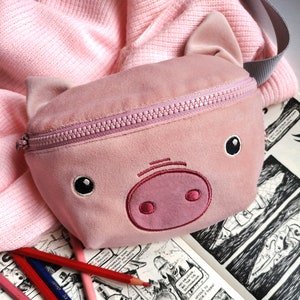 Pochete de leitão, pochete infantil, pochete, bolsa para crianças, bolsa de cintura para crianças, mochila para criança, mochila infantil, mochila infantil, porquinho, porquinho, presente para criança