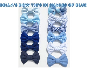 Blue Dog Bow Tie-Dog Wedding Attire-Dog Wedding Bow Tie-Dog in Wedding-Best Dog-Dog Ring Bearer Bow Tie-Dog Formal Wear-Dog Collar Bow Tie