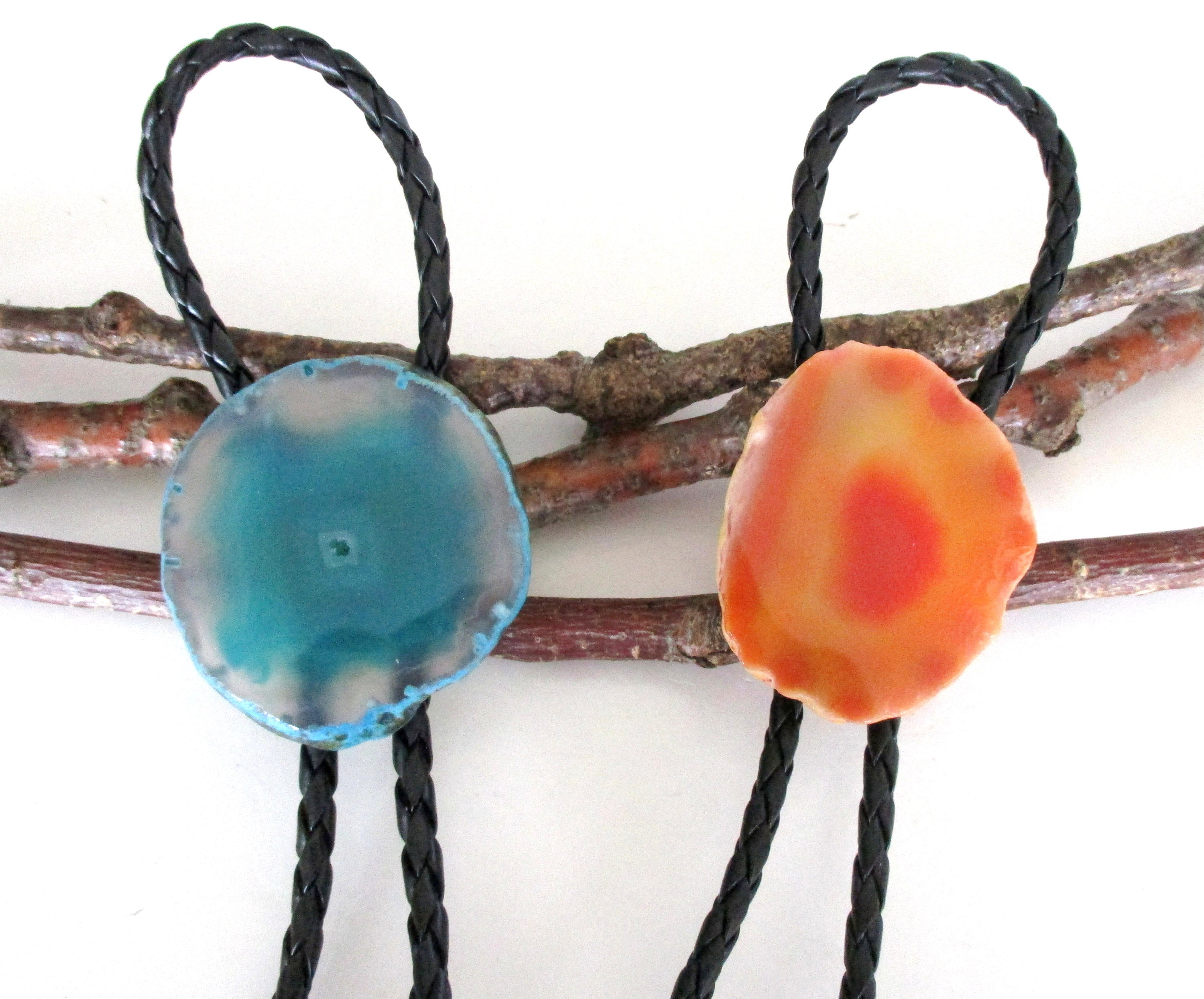 Agate Slice Bolo Tie - Etsy