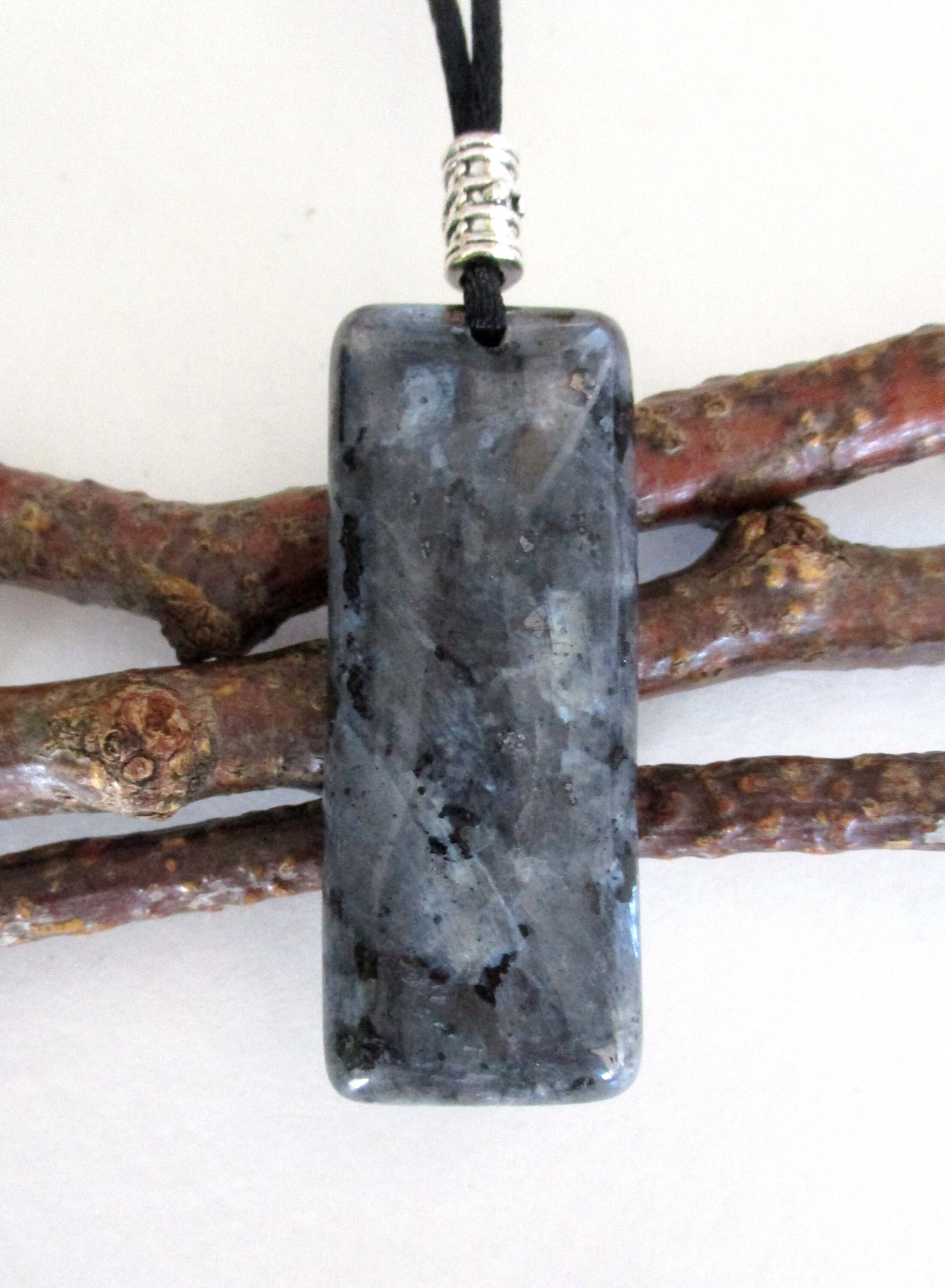Larvikite Natural Stone Multi Shapes Energy Pendant Necklace