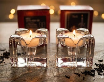 IITTALA “Neli” Gittan Kokko Candle Holders, Set of 2
