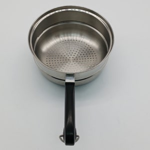 Vintage Saladmaster 8&quot; Stainless Steel Steamer Insert Colander