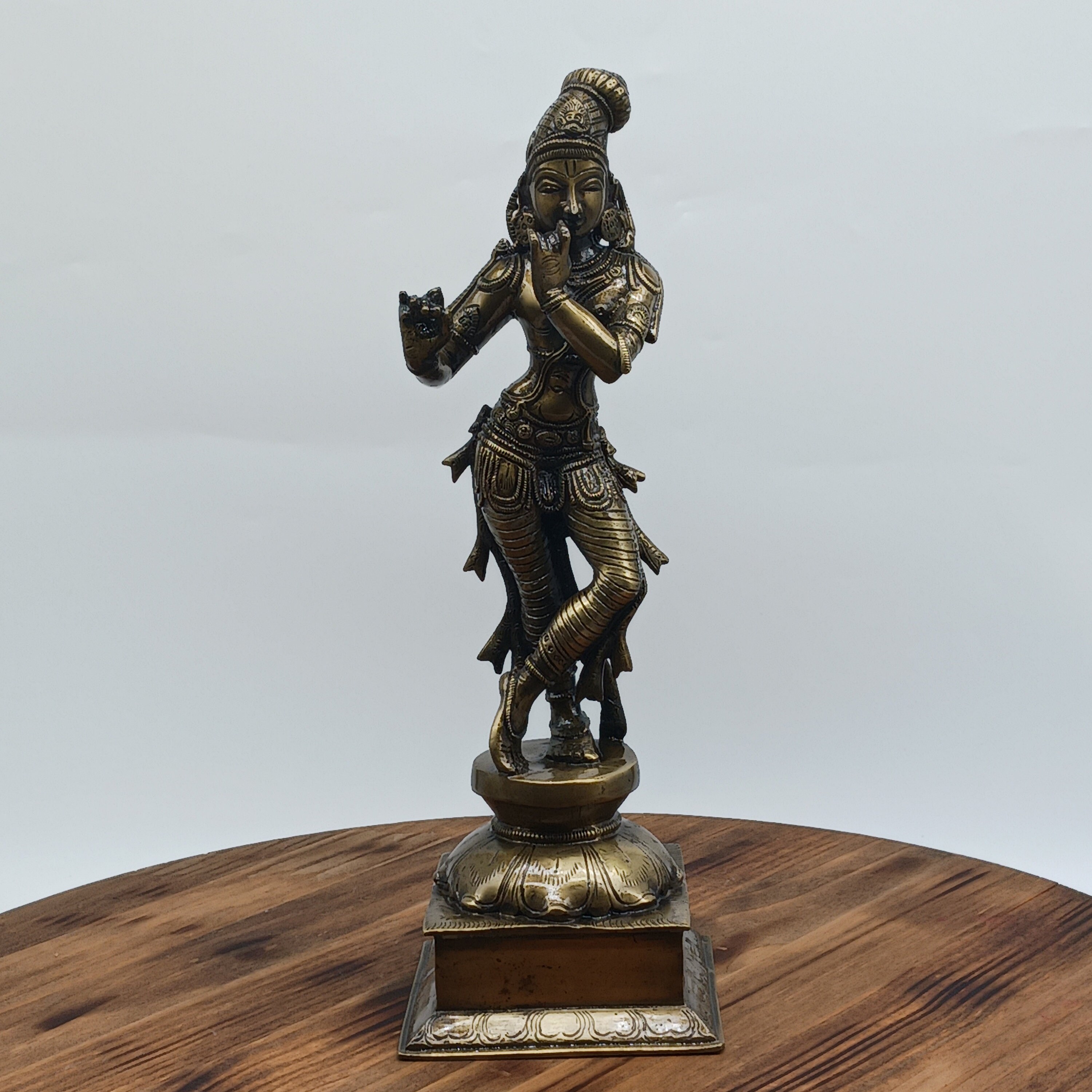 ヴィンテージ クリシュナ神 真鍮像 - Etsy 日本