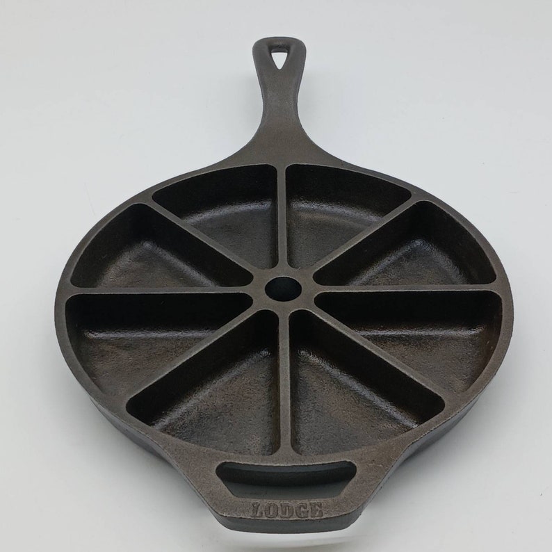 Vintage Lodge Divided Cornbread Cast Iron Skillet Etsy