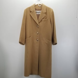 Vintage Kreigsman Furs 100% Camel Hair Overcoat Peacoat
