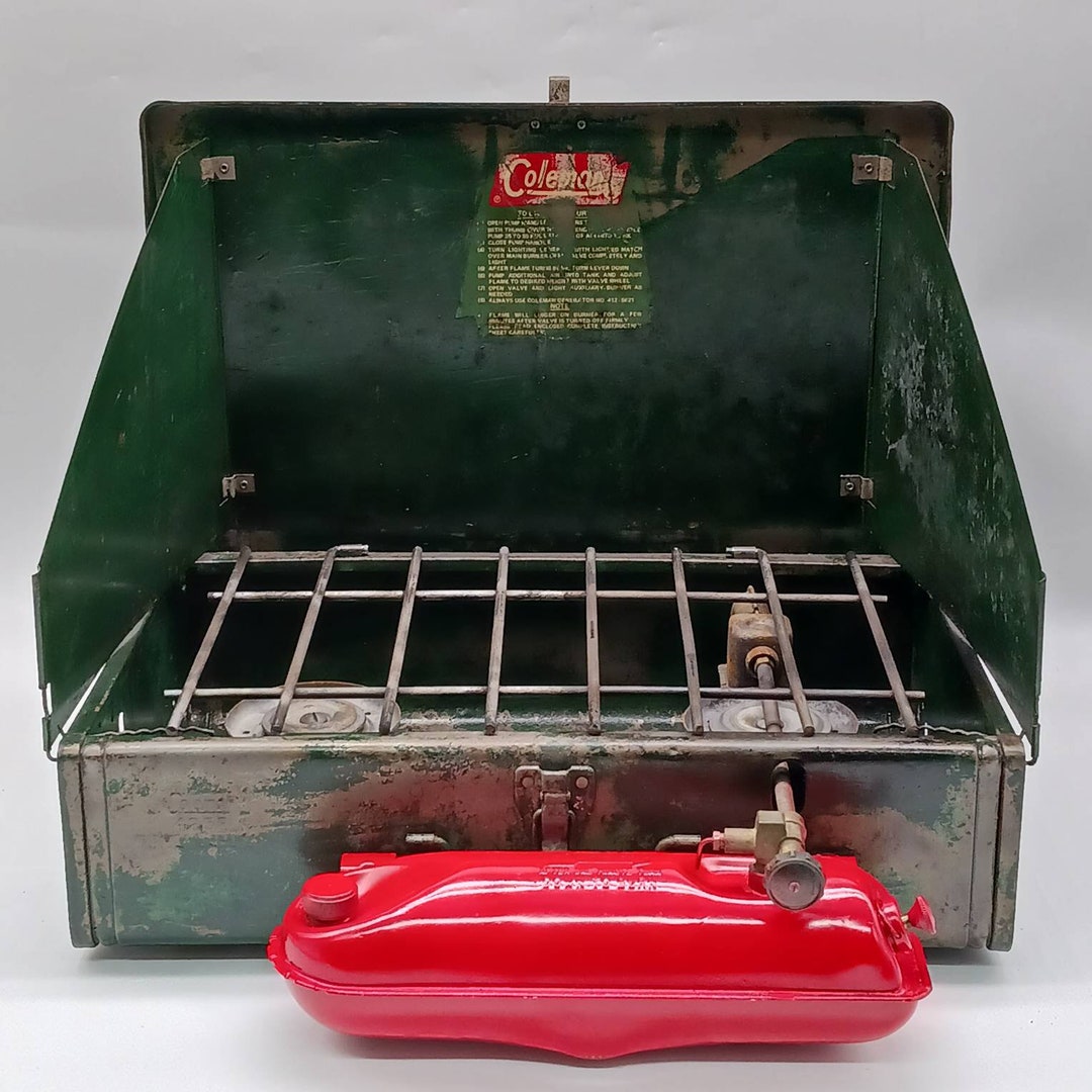 Vintage 1970s Coleman 425E Camp Stove &amp; Tank - Etsy
